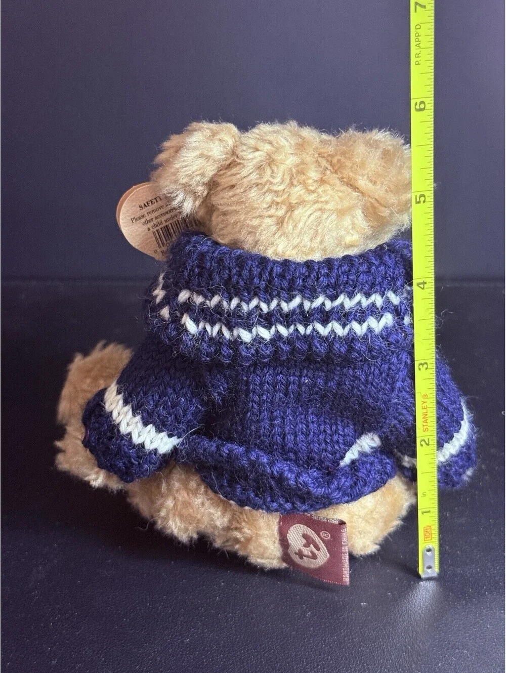 NWT Ty 1993 Fraser Teddy Bear Style #6010, 5.5x3.5” FREE SHIPPING